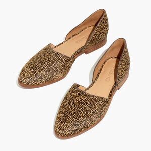 Madewell The Marisa d'Orsay Flat in Spotted Calf Hair women’s shoes size 7 EUC
